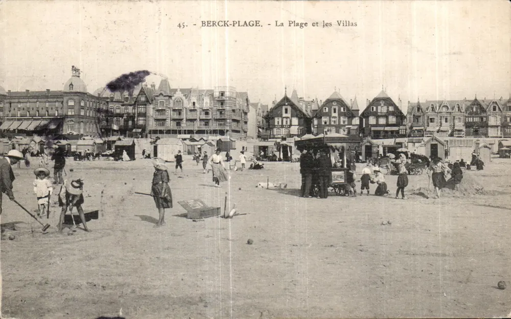 Berck-Plage - A Praia e as Villas — edição anônima, n° 45 - Frente