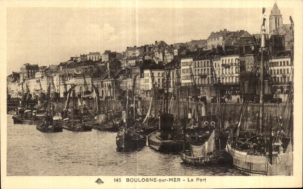 BOULOGNE-sur-MER - Der Hafen — Verlag P.B. Nr. 145 - Vorderseite