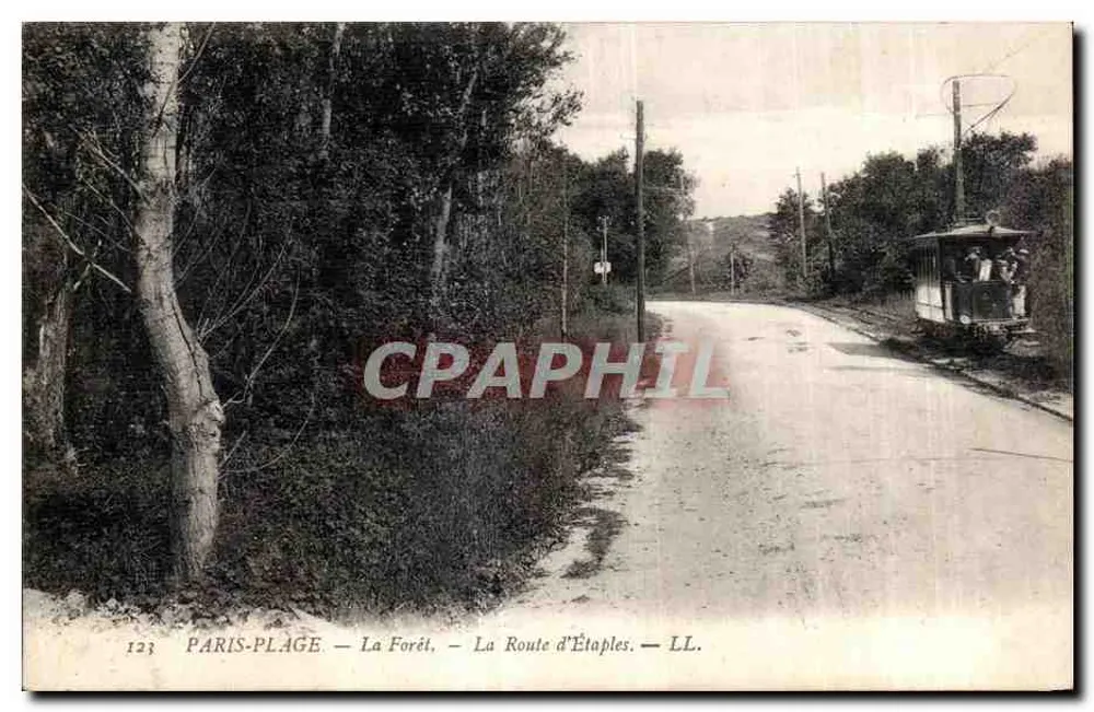 Paris-Plage — A Floresta — A Estrada de Étaples — LL. - Frente