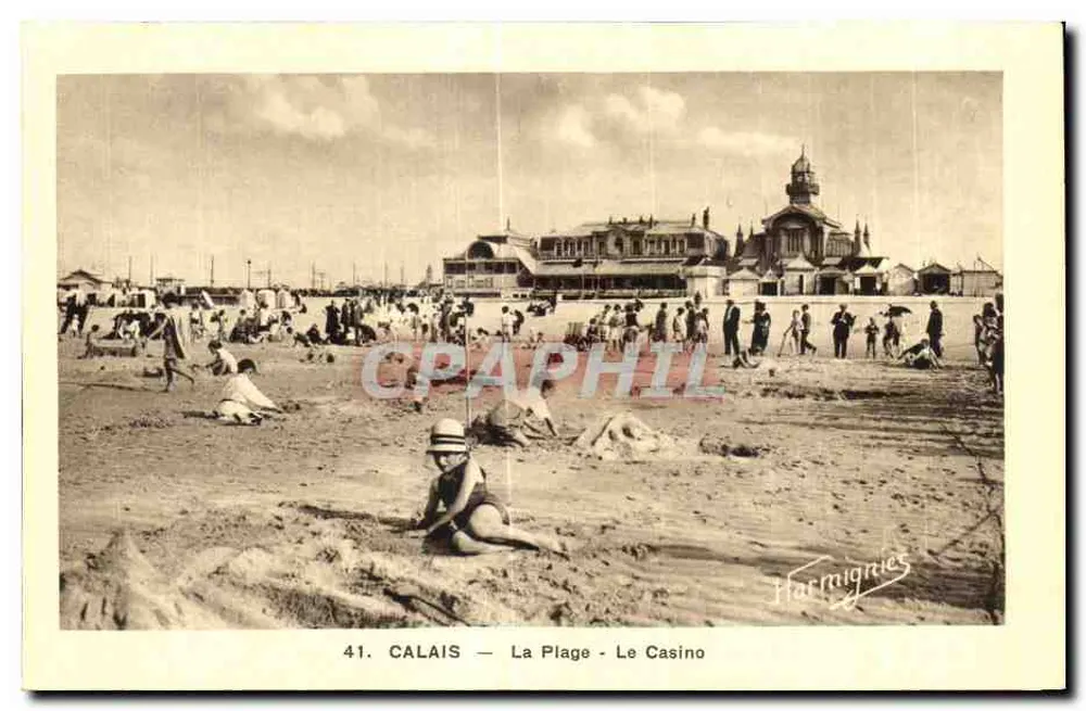 Calais — Plaża - Kasyno — Harmignies - Awers