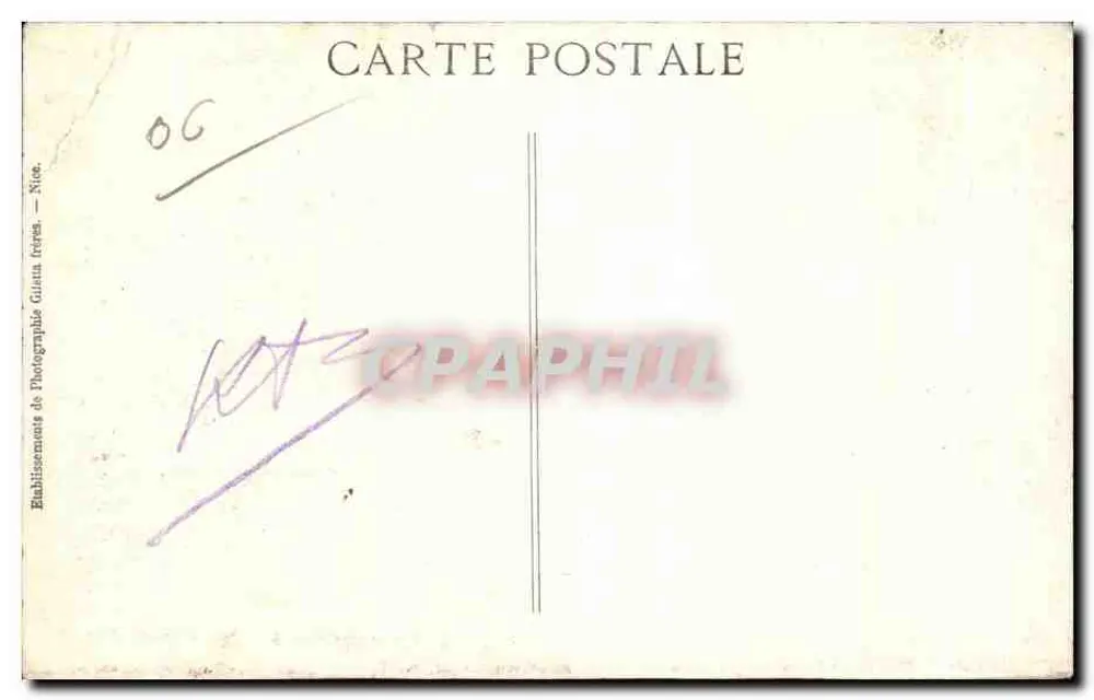 Monte-Carlo - Entrada do Cassino — Edição Giletta, n° 814 - Verso