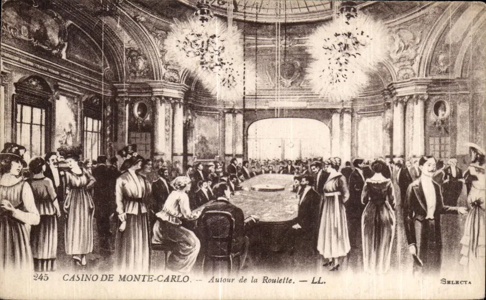 Casino von Monte-Carlo — Um die Roulette — SELECTA n°245 - Vorderseite