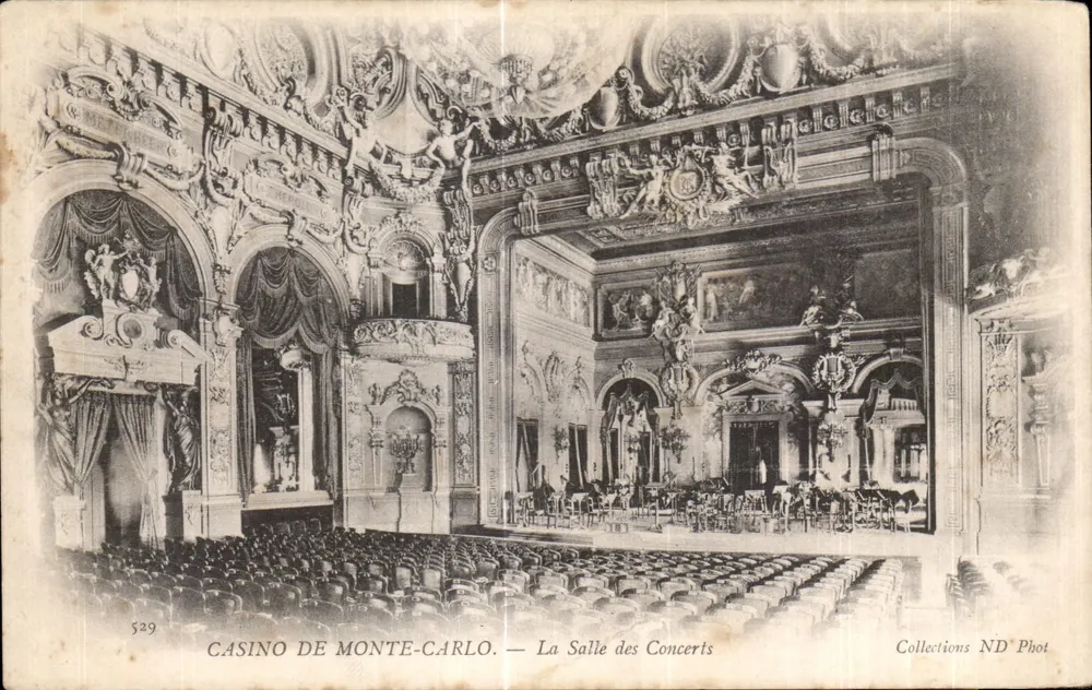 Casino de Monte-Carlo — Die Konzertsalle — Collections ND Phot - Vorderseite