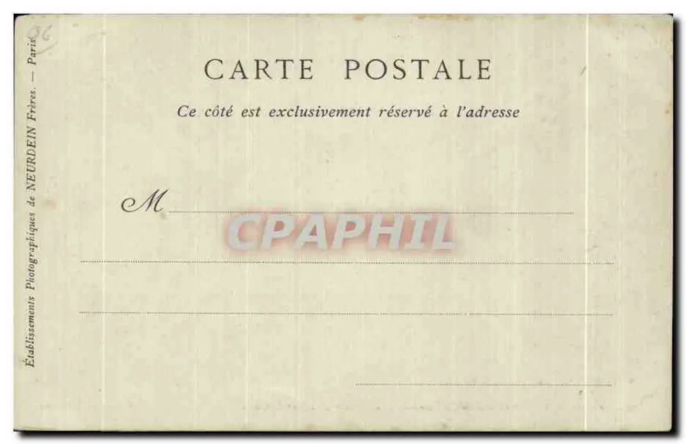 Casino de Monte-Carlo — Die Konzertsalle — Collections ND Phot - Rückseite