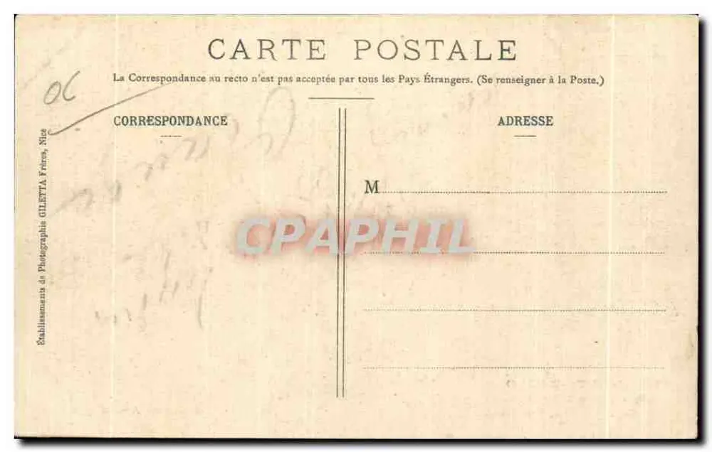 Die florentinischen Grazien — Spielraum, von Gervais — Künstlerische Sammlung, Monte-Carlo - Rückseite