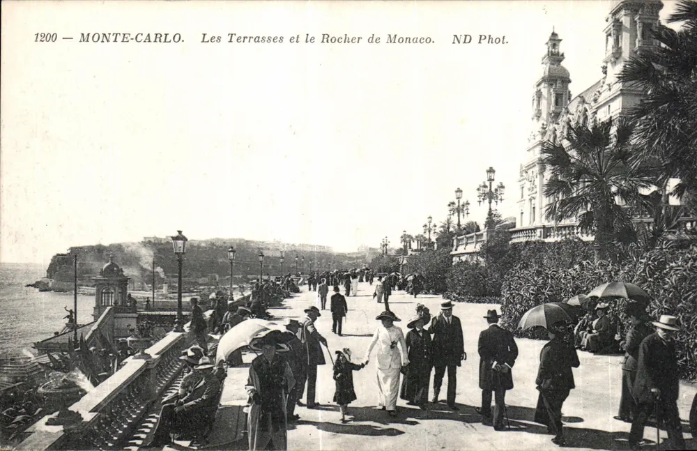 Monte-Carlo — Die Terrassen und der Felsen von Monaco — ND Phot. n°1200 - Vorderseite