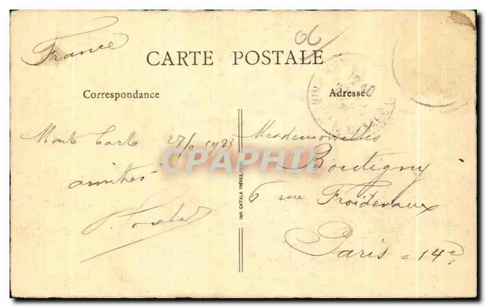 Monte-Carlo – Monaco – Allgemeiner Blick — B.F. n°22 - Rückseite