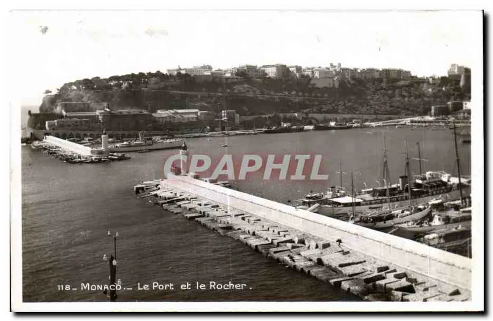 Mônaco — O Porto e o Rochedo — Edição Agrogne, n°118 - Frente