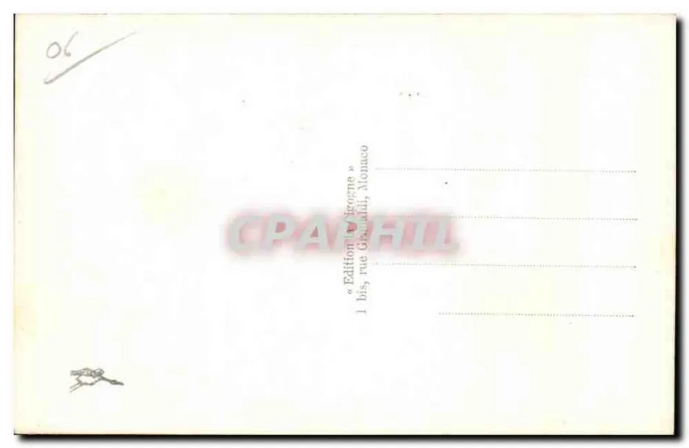 Mônaco — O Porto e o Rochedo — Edição Agrogne, n°118 - Verso