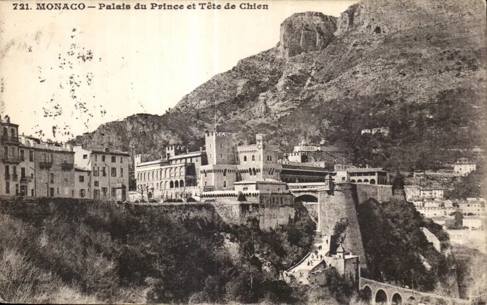 Monaco — Palast des Prinzen und Tête de Chien — Giletta, Nice - Vorderseite
