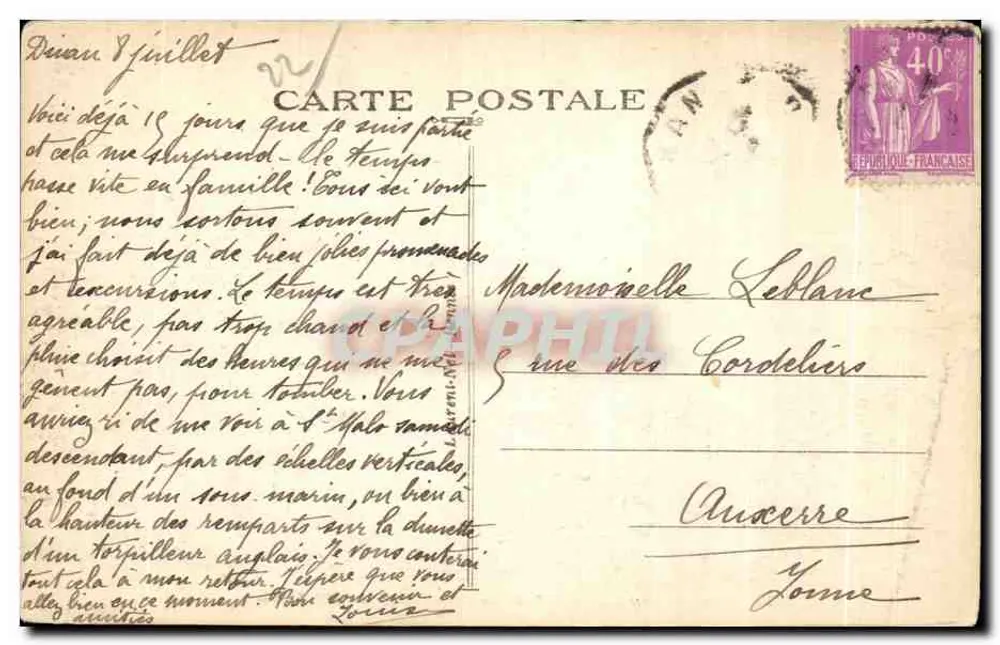 Dinan — Schloss der Herzogin Anne — Beherbergt derzeit das Museum - Rückseite