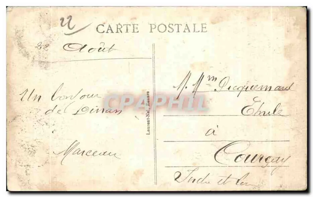 Dinan - Le Viaduc et Vallée de la Rance — éditeur Laurent-Nel, sensés, n° 2525 - Rückseite