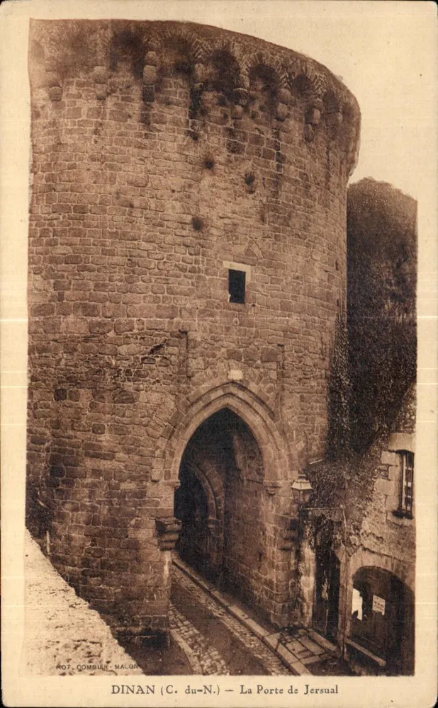 Dinan (C.-du-N.) — A Porta de Jersual — HOT. COMBIE - MALON - Frente