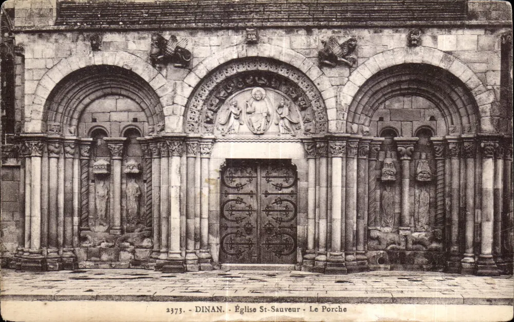 Dinan - Église St-Sauveur - Le Porche - Vorderseite