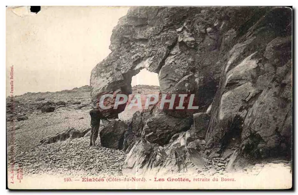 Etabliès (Côtes-du-Nord) — Die Höhlen, Rückzugsort des Buckligen — J.-B. Bal du Buisson, Impr. Bolliral - Vorderseite