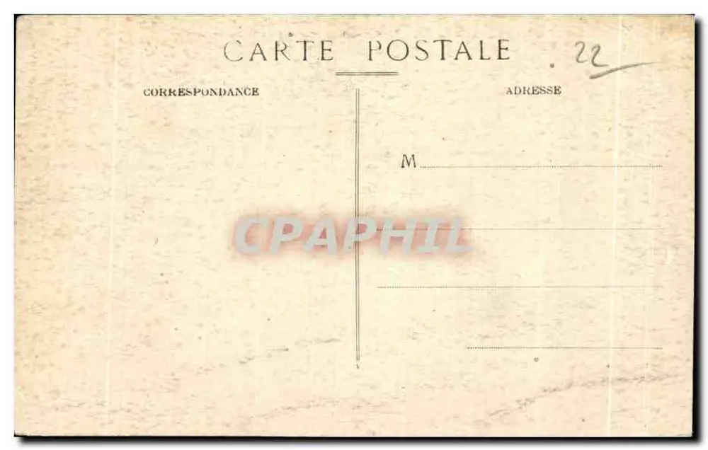 Côte d'Emeraude — Cap Fréhel — Felsen von Château-Serlin — Verlag: Édouard Lell, Paris — Seriennummer 111 - Rückseite