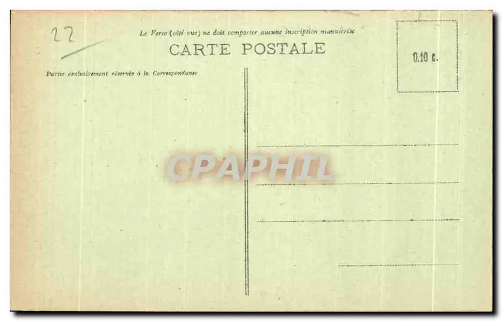 Dinan. O Castelo da Duquesa Ana — editor não identificado, n° de série 122 - Verso