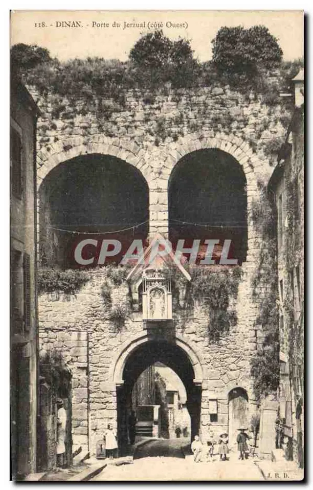 Dinan - Porta do Jerzual (lado Oeste) — J.R.D. n° 118 - Frente