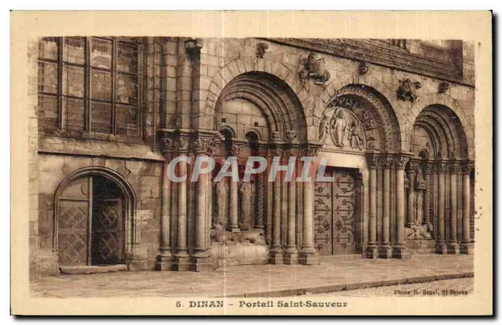 Dinan - Portal Saint-Sauveur — Verleger Phot. R. Dignel, St Brieuc, Nr. 5 - Vorderseite
