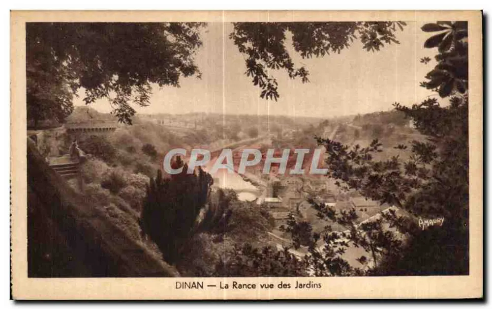 Dinan — La Rance aus den Gärten gesehen — Amaury - Vorderseite