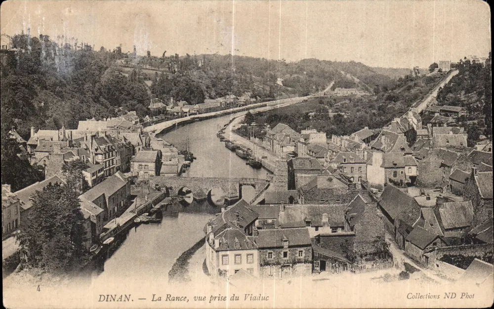 Dinan — La Rance, Ansicht vom Viadukt — Collections ND Phot - Vorderseite