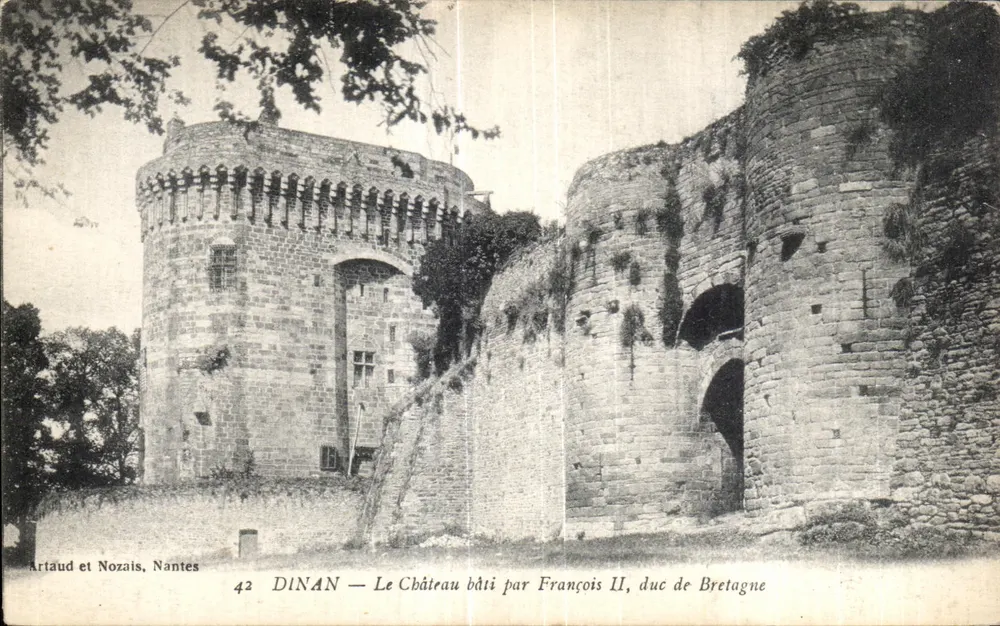 Dinan — Der Schlossbau von François II., Herzog von Bretagne — Artaud et Nozais, Nantes, n°42 - Vorderseite