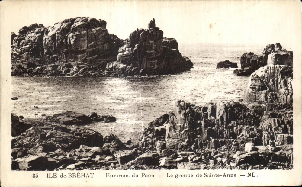 Ile-de-Bréhat — Umgebung des Pfau — Gruppe Sainte-Anne — NL - Vorderseite