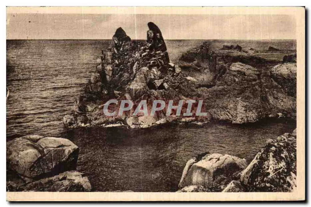 Ilha de Bréhat (C.-du-N.) — O Rocha da Virgem — Edição de Arte, Angers - Frente