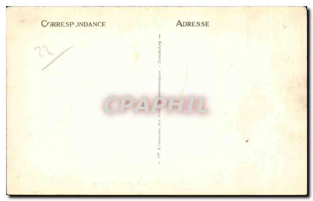Ilha de Bréhat — vista através dos pinheiros — editor CPAPHIL, n° 94 - Verso