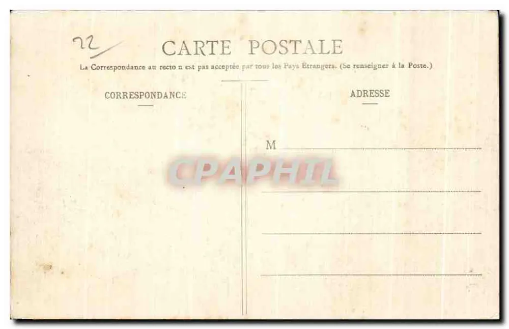Insel Bréhat (Côtes-du-Nord) — Pen-ar-Bout nach Men-Ar-Yaf — Sammlung A. de Roeck, n°133 - Rückseite