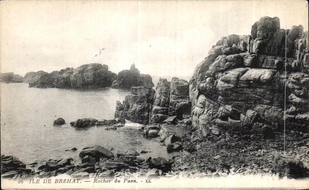 Ilha de Bréhat — Rocha do Pavão — LL - Frente