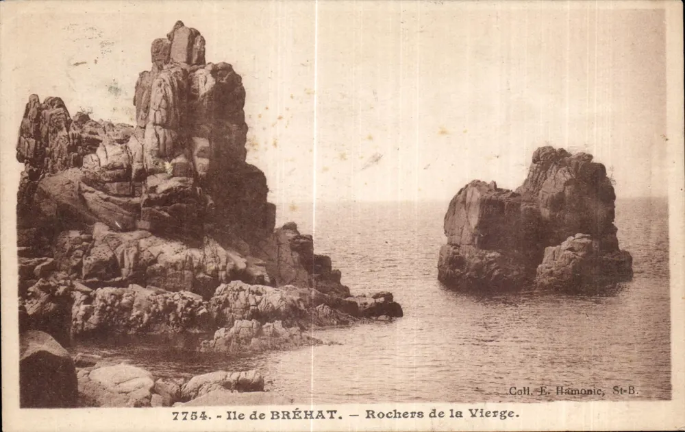 Ilha de BRÉHAT — Rochas da Virgem — Coleção E. Hamonic, St-B. - Frente