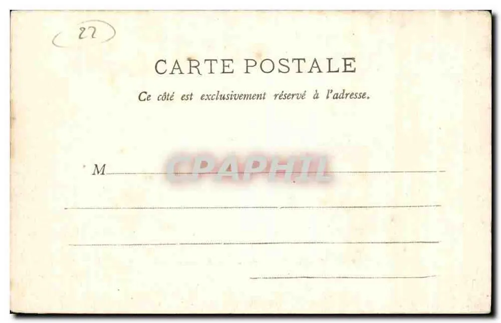 Ilha de Bréhat - O Porto Clos no inverno — Warnen, óptico-editor, St-Brieuc, n°285 - Verso