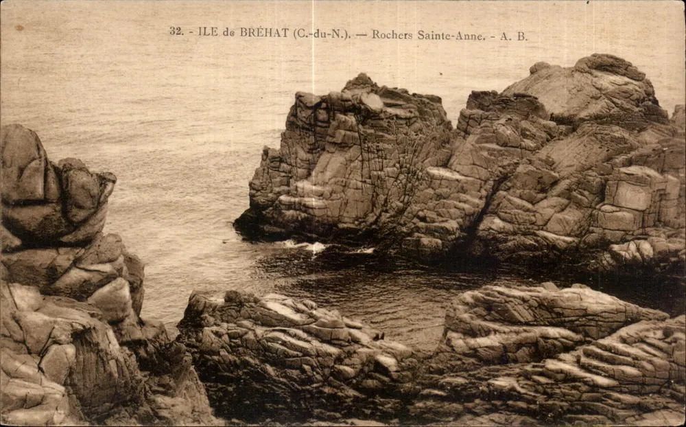 Isla de Bréhat (C.-du-N.) — Rocas de Santa Ana — A. B. - Anverso