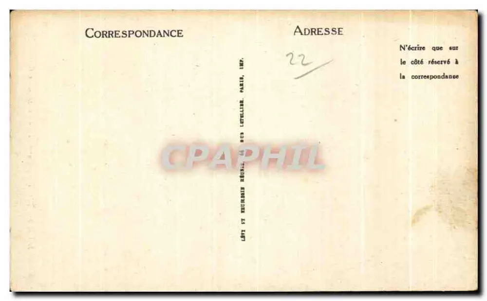 Ilha de Bréhat (C.-du-N.) — Le Fauteuil de Renan — N.D. — n°87 - Verso