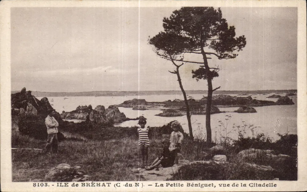 Insel Bréhat (C-du-N) — Kleine Béniguet, Aussicht von der Citadel — n°8103 - Vorderseite