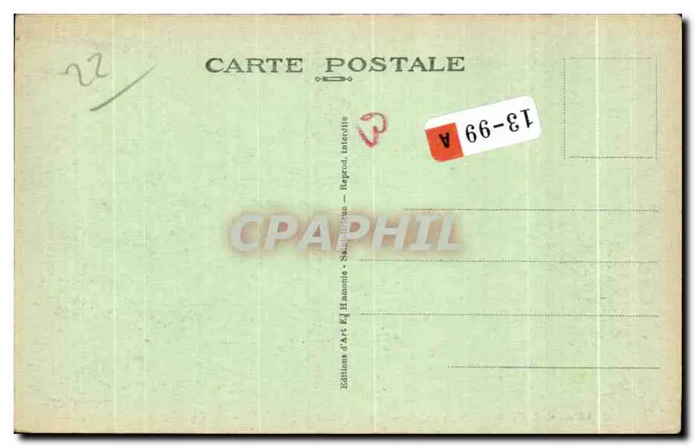 Insel Bréhat (C-du-N) — Kleine Béniguet, Aussicht von der Citadel — n°8103 - Rückseite