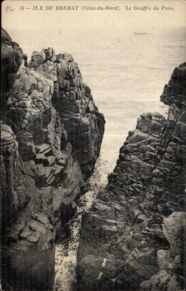Insel Brehat (Côtes-du-Nord) — Le Gouffre du Paon — Verlag 'er' n°56 - Vorderseite