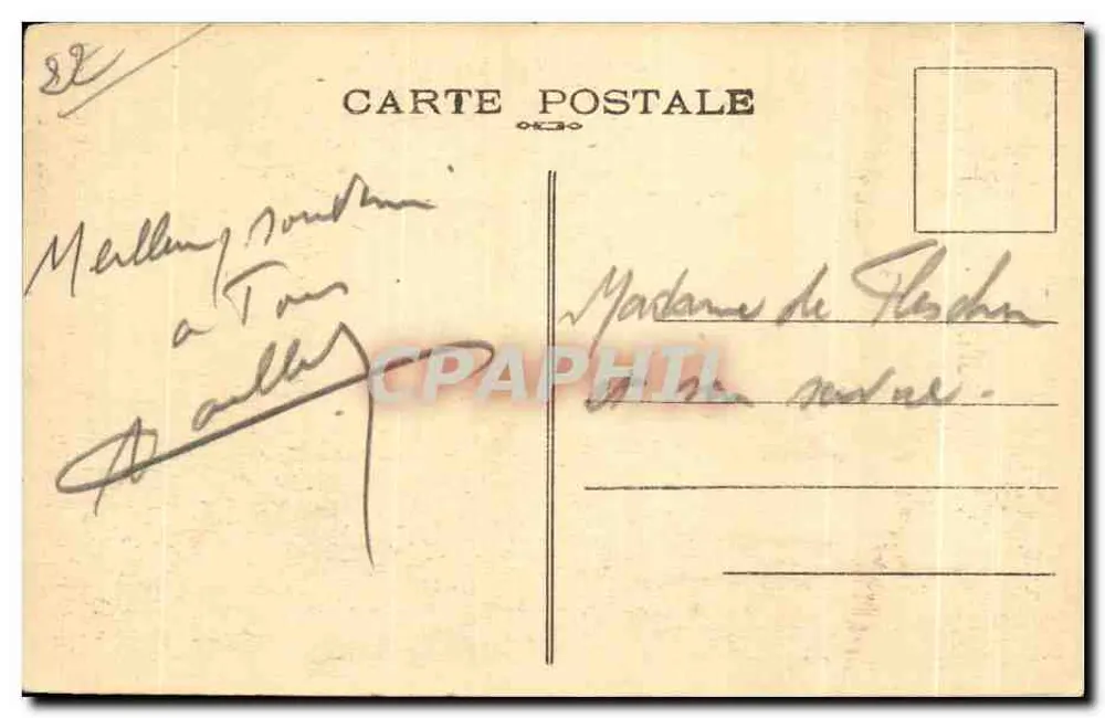 Wyspa BRÉHAT — Le Gouffre par temps calme — Coll. E. Hamonic, n° 8066 - Rewers