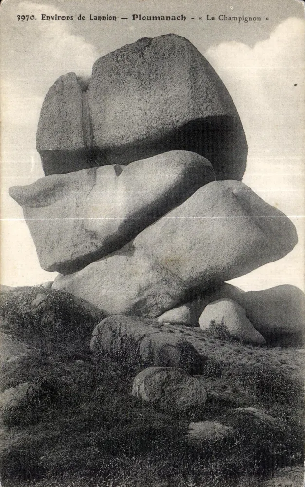 Arredores de Lannion — Ploumanach — « O Champignon » — n° 3970 - Frente
