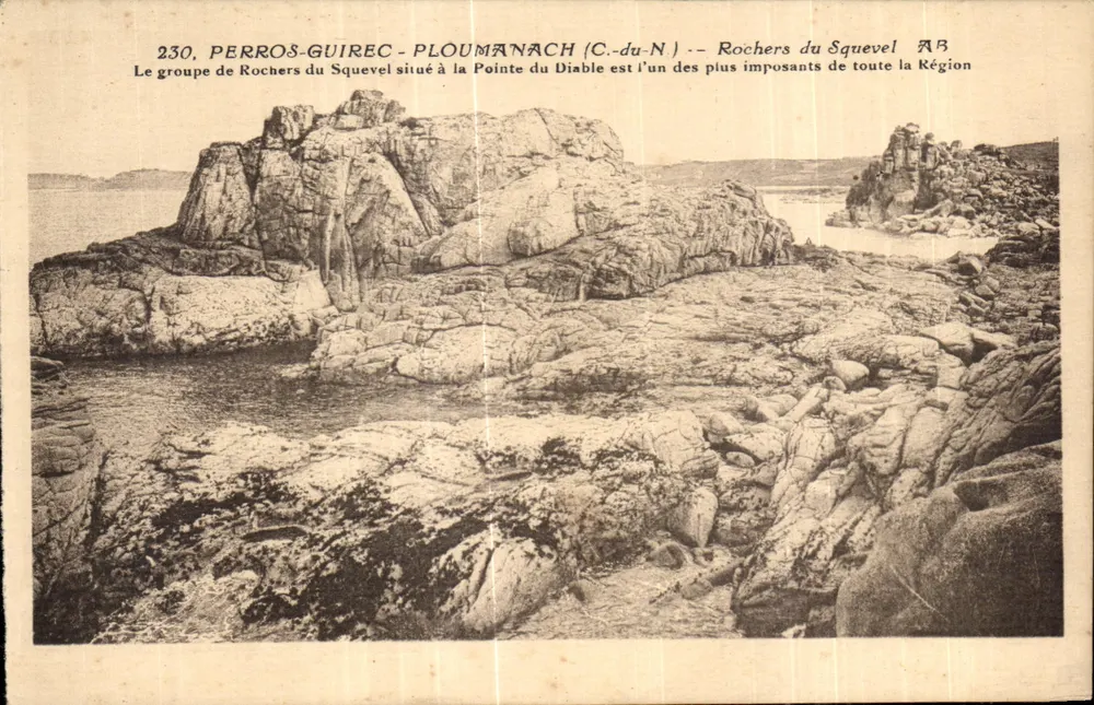 Rochers du Squevel — Perros-Guirec - Ploumanach (C.-du-N) — Verlag AB, Nr. 230 - Vorderseite