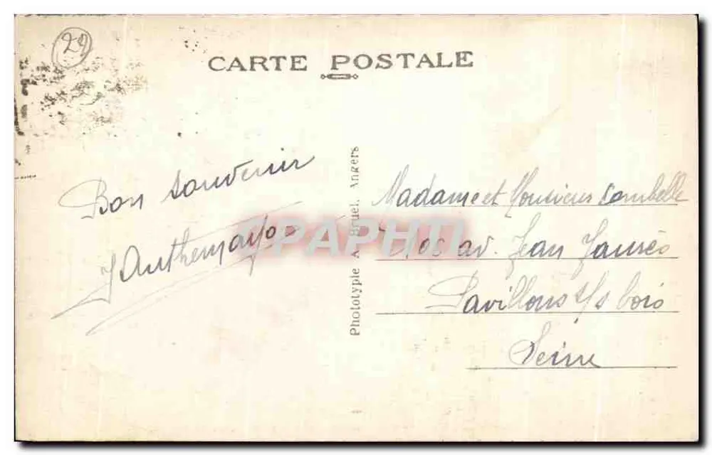Ploumanach (C.-du-N.) — Grupos de rocas del Squevel — A. B. - Reverso