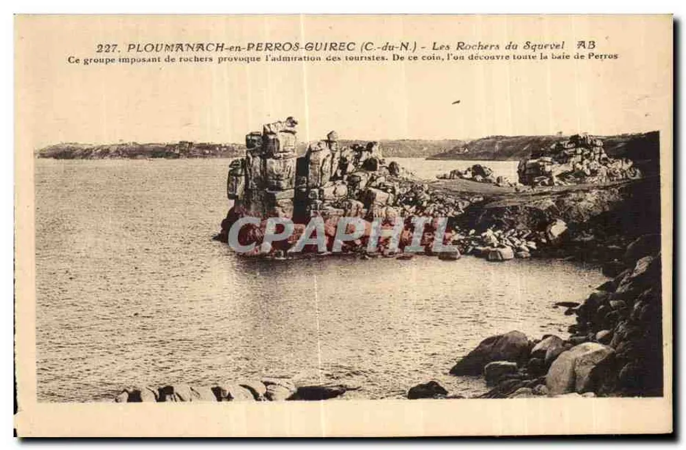 Les Rochers du Squevel — Ploumanach-en-Perros-Guirec (Côtes-du-Nord) — n°227 - Vorderseite