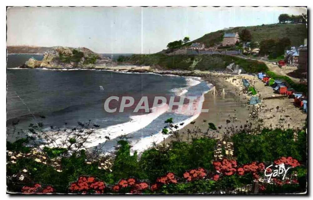 Plage de Trestignel — vue de la baie et des cabanes — Éditions Gaby - Voorkant