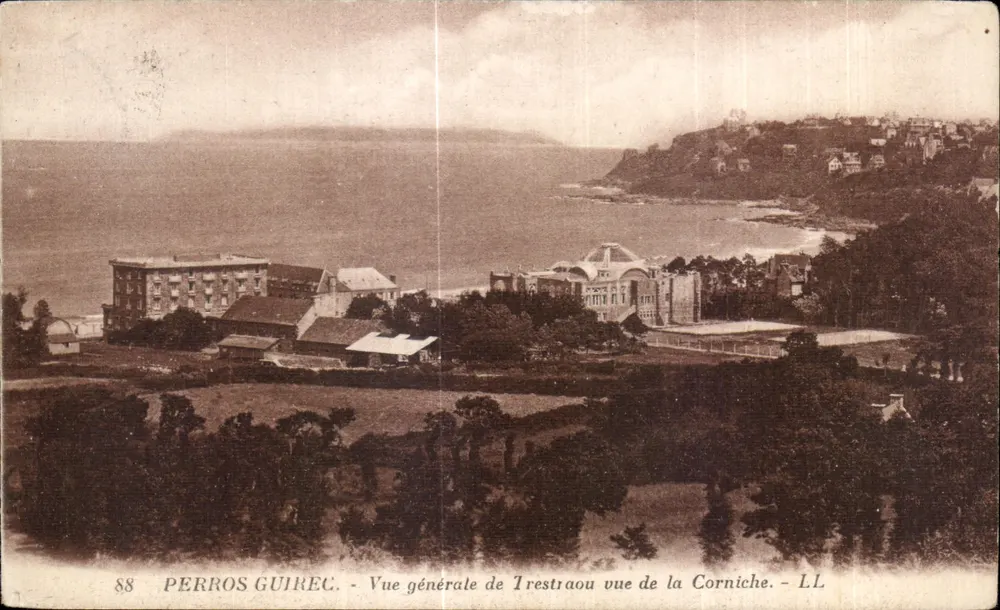 Perros-Guirec - Allgemeiner Blick auf Irestraou von der Corniche - LL - Vorderseite