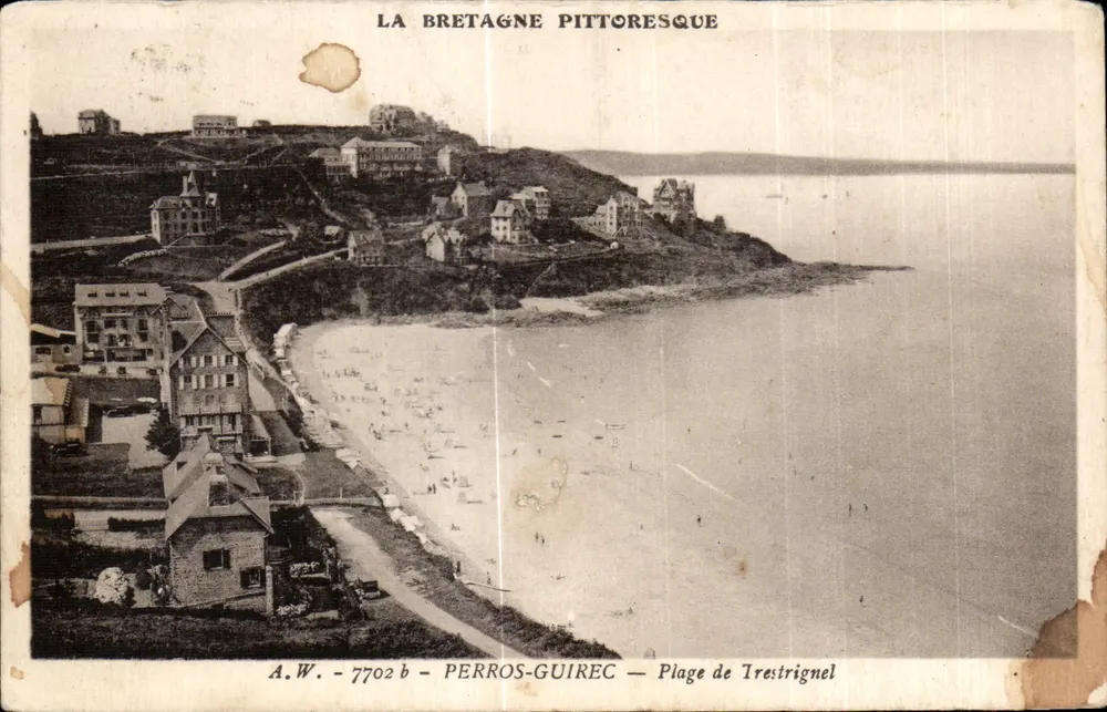 Strand von Irestignel — Perros-Guirec — A.W. 7702 b - Vorderseite