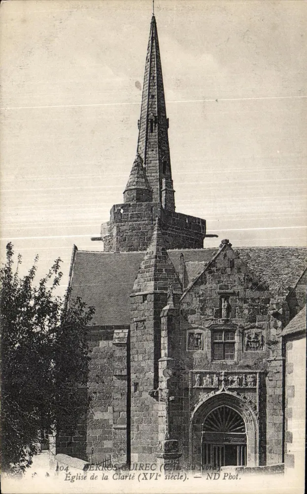 Berrus-Guirec (Côtes-du-Nord) — Kirche der Clarté (16. Jahrhundert) — ND Pbot. - Vorderseite