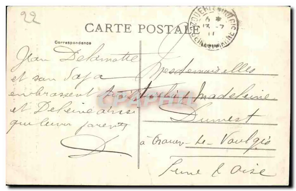 Kirche der Klarheit in Perros-Guirec — Fotoladen Perros-Guirec, Nr. 2107 - Rückseite