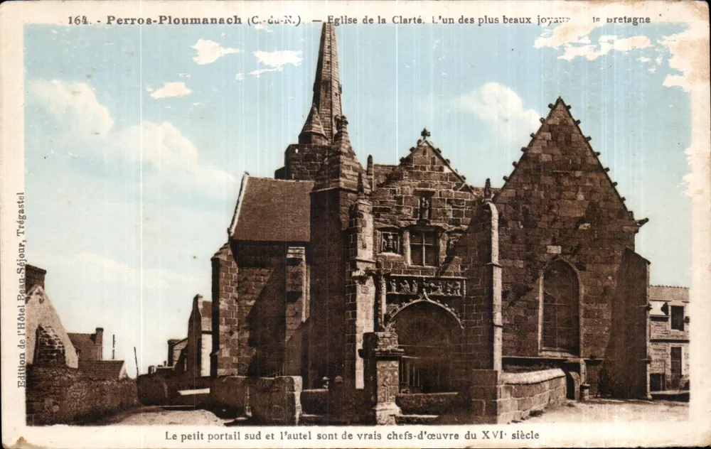 Perros-Ploumanach (C.-du-N.) — Église de la Clarté — Édition de l'Hôtel Beau-Séjour, Trégastel - Vorderseite