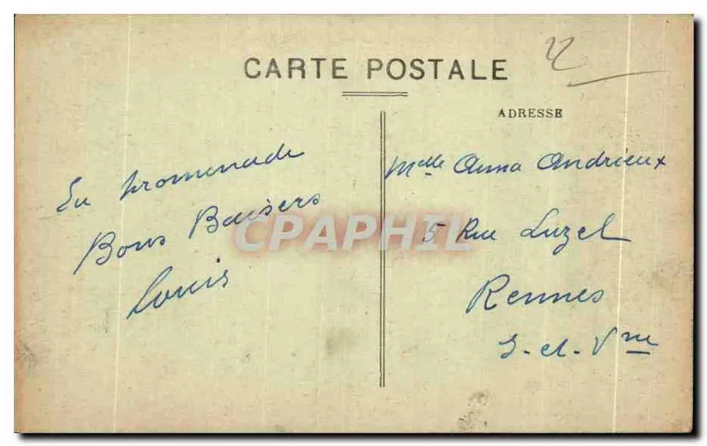 Les Rochers du Verdelet — Le Val-André (C.-du-N.) — Editor: Chasnier et Locbider - Verso